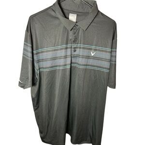 Callaway Polo Shirt Men's‎ 2xl  Navy Blue Opti Dri  Stretch